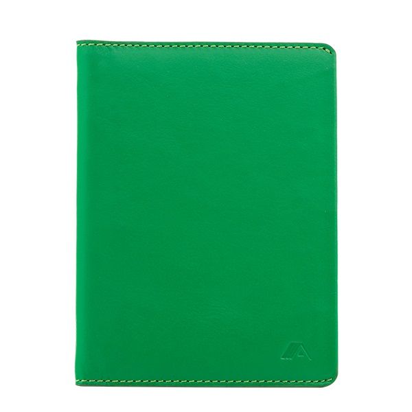 A-SLIM Leather Passport Holder Hoshi - Green